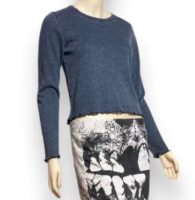Black Long Sleeve Fitted Top