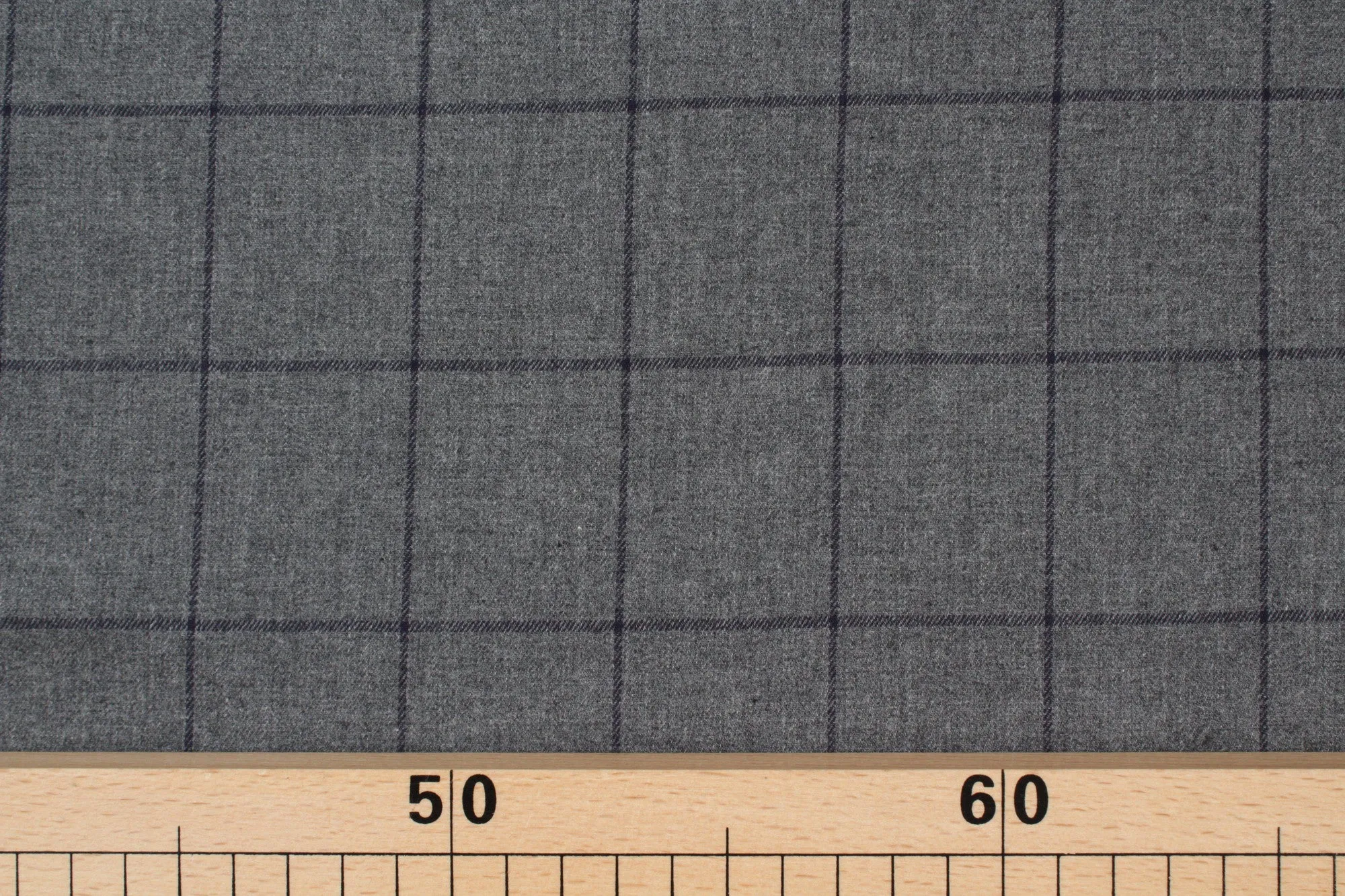 Cotton Flannel Windowpane - Grey