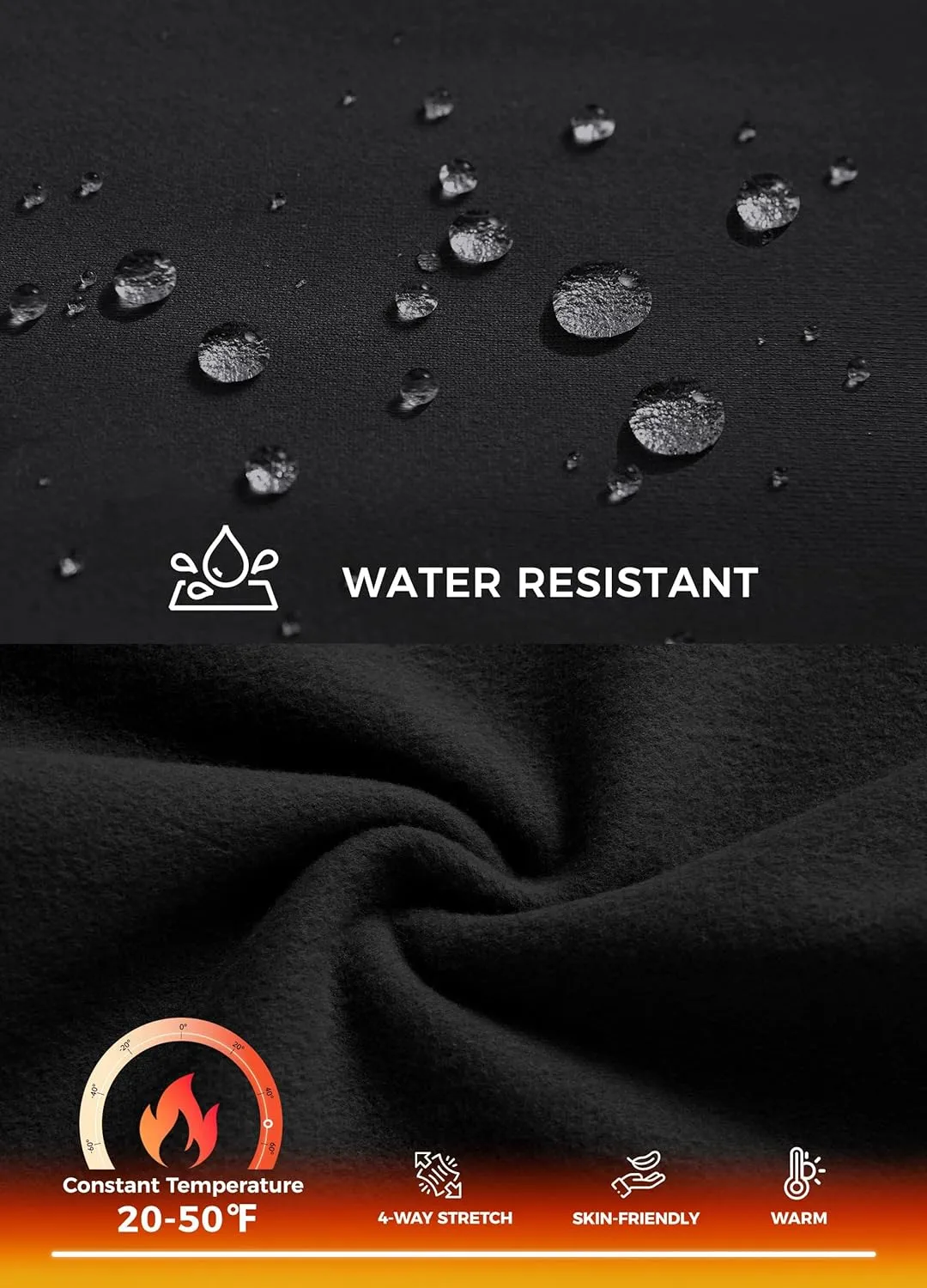 Willit Women's Fleece Lined Pants Thermal Leggings Winter Bootcut Yoga Pants Zipper Pockets Flare High Waist Water Resistant