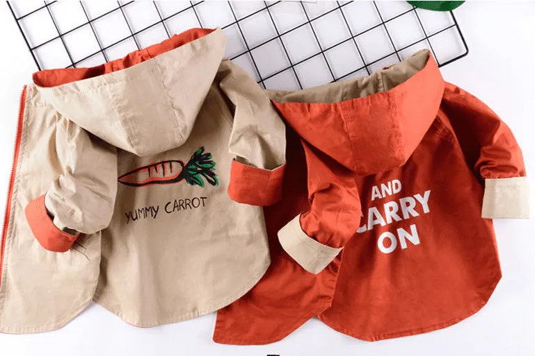 Yummy Carrot Reversible Trench Jacket