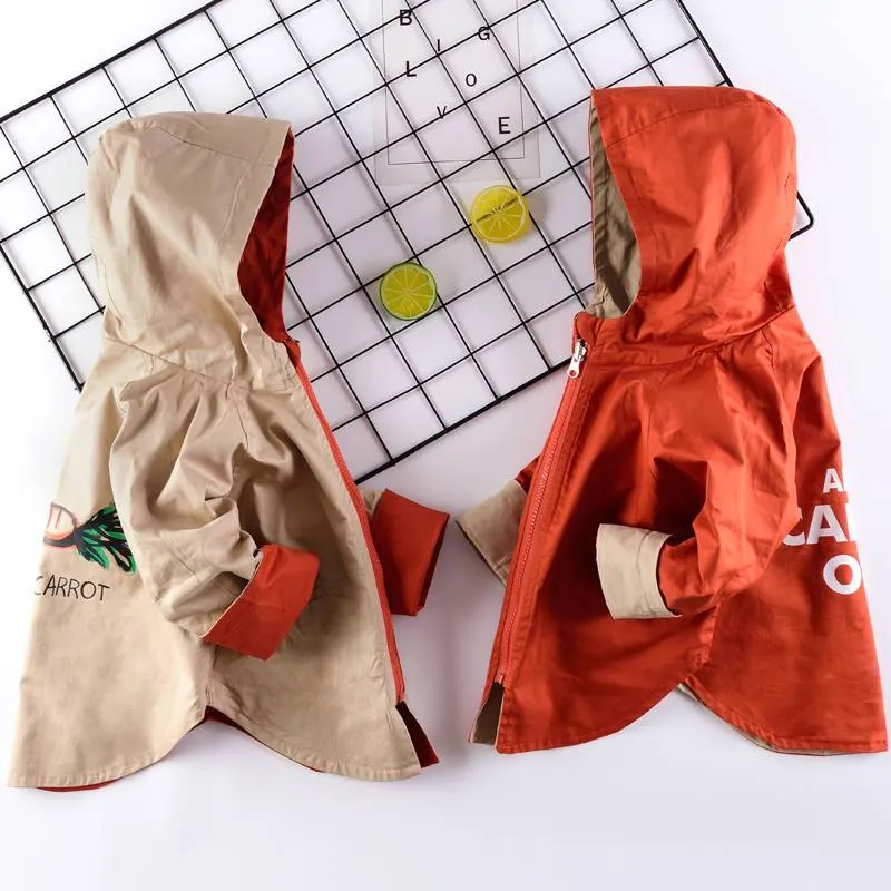 Yummy Carrot Reversible Trench Jacket